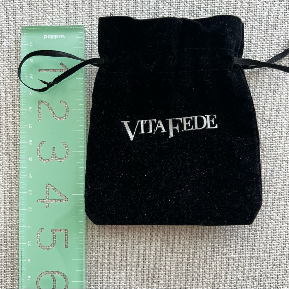 VITA FEDE Small Microfiber Velvet Drawstring Pouch